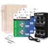 CTYOUNG LIR2032 - Batterie a bottone ricaricabili da 3,6 V, 6 pezzi, con caricatore