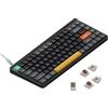 nuphy Air75 v2 QMK/VIA Tastiera Meccanica, 75% Tastiera wireless a basso profilo, Bluetooth 5.1, 2.4GHz e connessione cablata, compatibile con sistemi Windows e Mac - Basalt Black Switch Brown 2.0