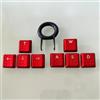 FRTEFSQ Tastiera meccanica Keycaps, rosso, materiale ABS, testurizzato con retroilluminazione, compatibile con Logitech G813/G815/G913/G915 TKL RGB Gaming Keyboard (set di 8 tasti)