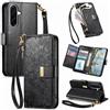 Fertuo Cover per Samsung Galaxy A27 5G, Fiori Custodia a Libro Portafoglio Antiurto in Pelle PU Flip Case Interna Silicone con Porta Carte, Supporto, Chiusura Magnetica e Cinturino, Nero