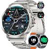 SUNKTA 1.85 Smartwatch Uomo con 3 Cinturini/800 mAh,Orologio Smart Watch Militari con Chiamata Bluetooth 123 Modalità Sportive 5ATM Impermeabile,Sonno/Cardiofrequenzimetro per Android iOS