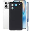 KJYFOANI Custodia per Honor Win RT (6.83), Nero Silicone Case Ultra Sottile Morbido TPU Anti-Graffio Antiurto Bumper Protettiva Cover per Honor Win RT - Nero