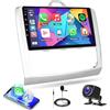 Motorsi Android Auto Stereo per Ford Focus Mk2 Mk3 Exi MT 2 3 2004-2011, 2+64G Wireless Carplay Autoradio con Touchscreen GPS Navi/WiFi/FM/RDS/SWC/Canbus/Bluetooth/EQ + Telecamera Posteriore