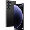 ULUCAN Smartphone S26 Ultra sbloccato 5G con penna integrata, 16GB RAM, 1TB ROM, telefono cellulare Incell HD da 7,3 pollici con schermo intero, batteria a lunga durata da 8000mAh doppia SIM,Black-1TB