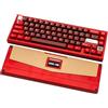 CutiePcs WOBKEY Zen 65, tastiera meccanica a sgancio rapido, alloggiamento in alluminio CNC, hot-swappable, Tri-Mode (BT/2,4G/USB-C), illuminazione RGB, QMK/VIA, adatta per Mac e Windows (ultra rosso)