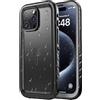 SPORTLINK Cover per iPhone 15 Pro Impermeabile 360 Gradi Antiurto, Nero | Militare Protettiva Rugged Resistente Custodia Antipolvere Subacquea IP68 Waterproof, Fotocamera/Schermo Doppia Protezione