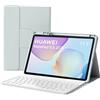HLTOOP Custodia con Tastiera per Huawei MatePad 11.5 2025, Custodia Magnetica Girevole A 360° con Portamatite, Tastiera Bluetooth Rimovibile,Grigio