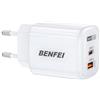 BENFEI Caricabatterie rapido USB-C GaN da 45 W, caricabatterie da muro compatto a due porte in due tonalità, caricabatterie da viaggio portatile per iPhone 17/16/15, Galaxy S25/S24/S23, Pixel 10/9/8
