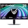 LG Monitor Gaming Ultragear™ 25G523B-B.AEU | Serie G5 (2026) | 25 pollici | IPS 16:9 | 200Hz | 1ms (GtG) | FHD 1920x1080 | sRGB 99% | HDR10 | AMD FreeSync Premium™ e NVIDIA G-Sync™