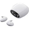 NASDGAKF Impermeabili Earbuds Auricolari Invisibili Per Dormire TWS Bluetooth Auricolari Nascosti IPX7 Impermeabili Cuffie Sportive Con Cancellazione Del Rumore Cuffie da gioco(White)