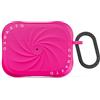 ORNARTO VORTUXE Cover per AirPods Pro 2/1 Silicone,Antiurto,Rosa Neón