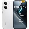 XIAOMI Poco X8 Pro Max Smartphone 12 GB + 512 GB, processore Dimensity 9500s, batteria da 8500 mAh, display AMOLED ultra luminoso, fotocamera principale Light Fusion 600 da 50 MP con OIS, bianco