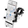 QWORK® Supporto per telefono da bicicletta antivibrazione, porta smartphone moto lega di alluminio, per telefoni mobili da 4,2-6,8