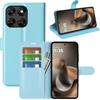 Fertuo Cover per Motorola Moto G77 / G67 / G87, Custodia Portafoglio Cover a Libro in Pelle Flip Case Sottile con Silicone Bumper, Fibbia Magnetica, Porta Carte e Kickstand, Blu