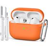 Joremx Custodia in Silicone Unica per AirPods Pro 3 (Arancione)