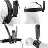 Higatful Set di accessori per Insta 360 X5-X2, supporto testa+imbracatura petto+supporto clip zaino+cinturino polso 360° compatibile GoPro Hero, DJI OSMO Action