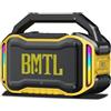 Xdobo BMTL Job Altoparlante Bluetooth 80W Portatile Senza Fili con Bassi Profondi, Altoparlante Robusto per Esterni, Ricarica Tipo-C, Ingresso Mic USB/AUX/6,5 mm, Autonomia 10-20 Ore (Giallo)