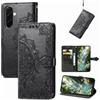 Fertuo Cover per Samsung Galaxy A27 5G, Custodia Portafoglio a Libro in Pelle Flip Case con Porta Carte, Chiusura Magnetica e Stand [Disegni di Mandala] Interno Silicone Sottile Antiurto, Nero