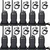 Retevis RT617 Walkie Talkie Professionali, PMR446 Ricetrasmittenti a Lunga Distanza, VOX, Suono Squelch Chiaro, Radioline walkie Talkie con Auricolare per Scuola, Sicurezza, Logistica (10 Pezzi, Nero)