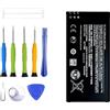 ERYNK BV-T5C Batteria di ricambio compatibile con Microsoft Nokia Lumia 640 con set di attrezzi