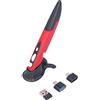 Irfora BT Penna del Mouse Small Wireless Wireless Mouse Penylus, 3 Dpis, Plug and Play, Utenti per Mancini, Funzionamento Mobile per PC, Televisione Intelligente, Set-top Box (Rosso)
