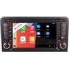 ZUNDION Autoradio per Audi A3 2003-2012/S3 2006-2012/RS3 2011-2012 con Carplay Android Auto senza fili, Radio Touch Screen con Bluetooth FM/RDS/SWC HiFi, Radio per Audi stereo