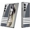MiorMiar Custodia in vetro temperato per Samsung Galaxy Z Fold 6, guscio pieghevole con pittura a colori per Z Fold6, custodia anti-caduta con cornice elettrolitica (14, per Fold 6)