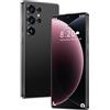 ULUCAN Smartphone S26 Ultra sbloccato, telefoni cellulari Android 14, telefoni cellulari da 16GB e 1TB, schermo HD da 7,3, doppia SIM, fotocamera da 108MP 72MP, 8000 mAh e penna integrata,Black-1TB