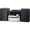Trevi HCX 10F6 Sistema Hi-Fi 20W, Stereo Digitale Compatto con Radio FM, Lettore CD/MP3 USB, Wireless, Ingresso RCA AUX, 5 Equalizzazioni Audio, Telecomando Full Function, Display LCD Blu