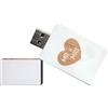 Desuerte Chiavetta USB bianca da 16 GB con incisione laser Mr. & Frau, bel regalo di nozze per sposi