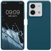 kwmobile Cover per Xiaomi Redmi Note 13 5G Custodia - Back Case per Smartphone in Silicone TPU - Protezione Gommata - petrolio matt