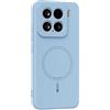 GIOPUEY Cover per Xiaomi 15, Magnetica Custodia Compatibile con MagSafe, Morbido TPU Silicone Custodia, Resistente all'Usura - Blue