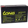 akku-net POWERY® Batteria al piombo Kung Long WP12-6S compatibile con YUASA tipo NP12-6 6V 12Ah