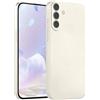 LEHEHE Custodia Silicone per Samsung Galaxy S26 FE, Cover Soft Touch Tinta Unita Guscio Sottile Antiurto Bumper Antigraffio con Protezione Fotocamera-Bianco