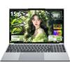 MOGIKK Portatile PC 15,6 pollici, Notebook N150 fino a 3,6 GHz (migliore di N95), Laptop 16 GB DDR4 RAM 1 TB SSD, Dotato display 1920x1080, Win 11 Pro, 2*USB3.0, HDMI 4K, WiFi 5 Computer portatile