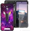 BUNALFaa Custodia per Ulefone Armor 34 Pro (6.95) + con Vetro Temperato Protezioni schermo, Case Black Silicone Morbido Cover Bumper Protettiva Antiurto Antiscivolo -Viaggio oltre