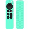 BIIULHCI Custodia telecomando per Apple TV 4K Siri Remote 3rd Gen (2022) / 2nd Gen (2021) Custodia in silicone per accessori TV (Ice Green Not Glow)