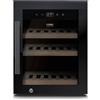 Caso WineExclusive 12 Frigorifero per 12 Bottiglie, 1 Zona, 5-20 °C, Compressore, Vetro UV Touch, silenzioso, LED, ripiani in legno, chiudibile, ventola, frontale in vetro, illuminazione interna