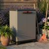 Dmora Armadio Basso Stilo, 1 Ripiano Regolabile, Grigio Scuro, 68x39x90 H Cm