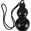 Amosfun Borraccia Sportiva Forma Zucca 800ml in Plastica Nera, Portatile e Facile da Trasportare, per Palestra e Viaggi Riutilizzabile