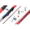 Generico Kit Trota Lago Canna Mulinello Filo Girelle Ami Pesca Laghetto Lago Recupero