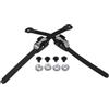 Luxshiny Cinghie Regolabili per Pattini Inline Ghiaccio in TPR e PVC, Fibbie Sostituibili Microregolazione per Stabilità Migliorata, 1 Paio Nero