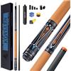 KONLLEN Bastone professionale per stecca da biliardo in fibra di carbonio, 147,3 cm, per adulti, tecnologia in carbonio, bassa deflessione, con punta da 12,5 mm (facile da controllare, Pro Taper