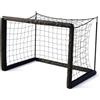Bemonew Mini porta da calcio porta da calcio pieghevole per bambini - Rete da portatile per allenamenti giovanili indoor e outdoor nera