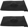 POPETPOP Sacchi di Sabbia per Reti da Calcio 2 Pezzi Oxford Nero 34x23cm per Stabilità Migliorata e Portabilità Adatti a Porte Calcio e Tende da Esterno