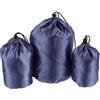 ULTECHNOVO Set 3 Sacchetti Compressione per Piumino Impermeabili Oxford 600d, Organizer Resistente per Abbigliamento e Attrezzatura da Trekking e Backpacking