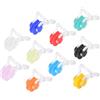 Agatige Clip per Naso da Nuoto in 10 Colori, 20 Pezzi Tappi per Naso in Silicone Resistenti all'Acqua Forniture per Attrezzature da Nuoto Unisex Impediscono all'Acqua di Entrare nel Naso