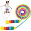 LWMTT Corda per saltare per bambini, regolabile per fitness, corda per saltare per più giocatori, 2,5 m, corda per saltare bambini, arcobaleno jumping rope, Skipping Rope Kids per ragazzi e ragazze 4 5 6 7