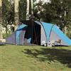 YunCangg Tenda familiare a cupola per 6 persone, blu, impermeabile, con attacco E, 3 cabine letto, aste leggere, compatta e pieghevole, per campeggio, attività all'aperto, escursionismo, festival e