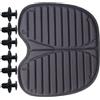 Luxshiny Cuscino per Sedile Kayak e Canoa in Eva Nero Design Ergonomico e Superficie a Righe Rialzate per attività All'aperto Comfort e Protezione da Caldo Freddo e umidità